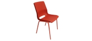 Ana stol rød stel & plastskal